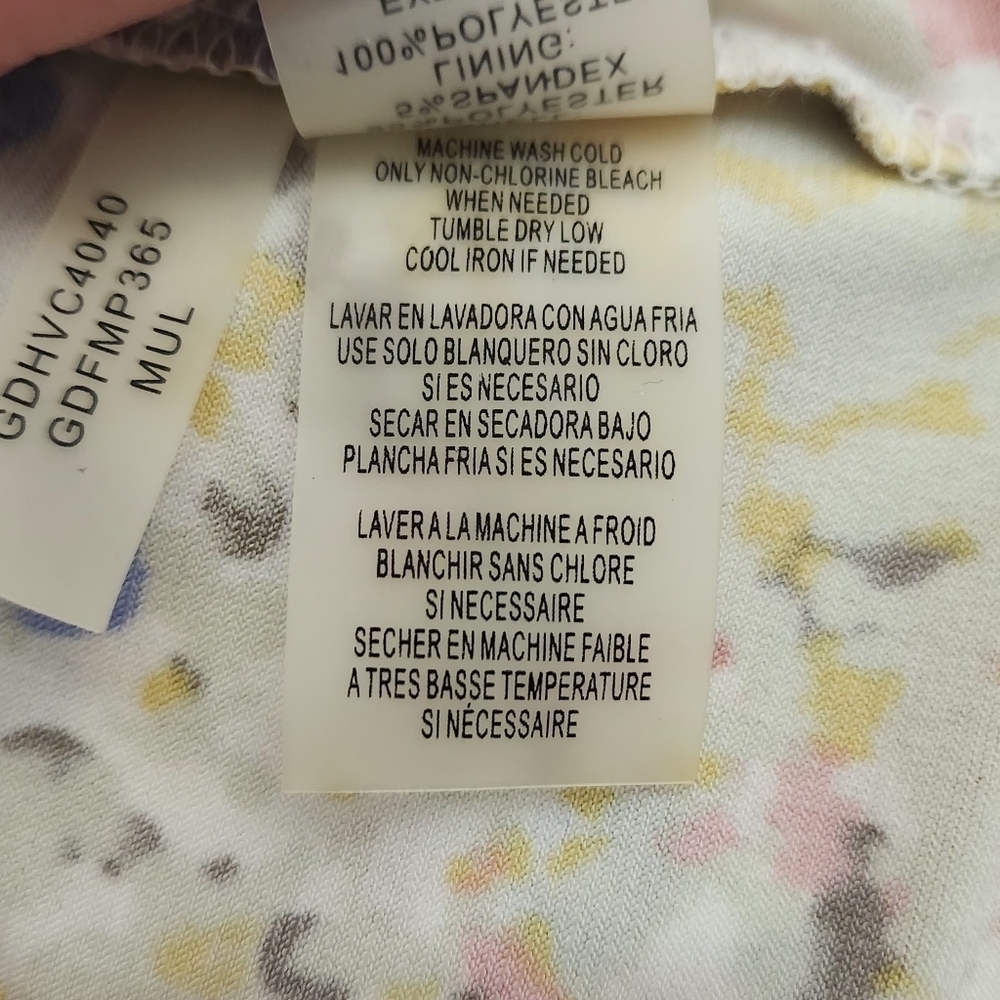 GUESS Multicolor Yellow Summer Halter Keyhole Neck Maxi Dress 6 - Picture 12 of 12